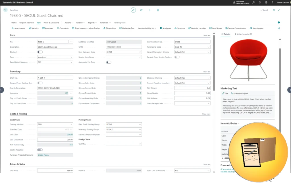 Inventory management in microsoft dynamics 365 business central