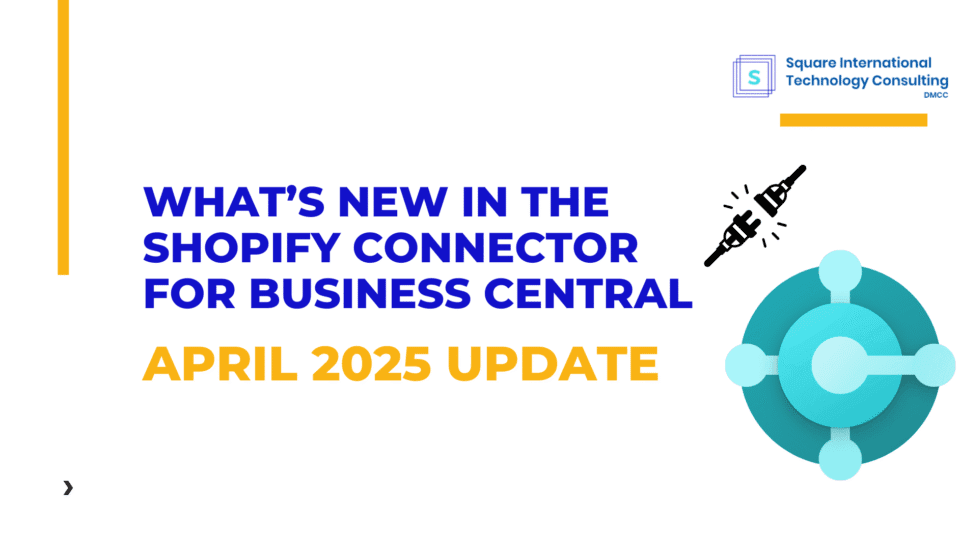 shopify connector in microsoft dynamics 365 business central