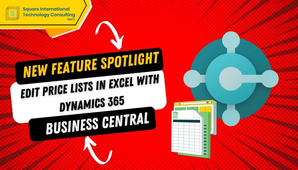 Edit Sales Price Lists in Excel in Business central uae