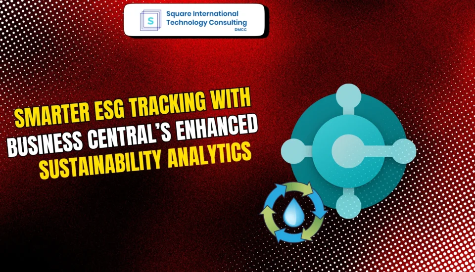 sustainability tracking in Business central