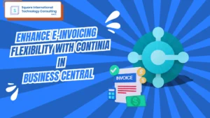 E invoicing with continia in Microsoft dynamics 365 business central