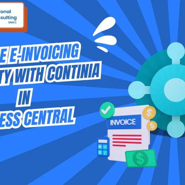 E invoicing with continia in Microsoft dynamics 365 business central
