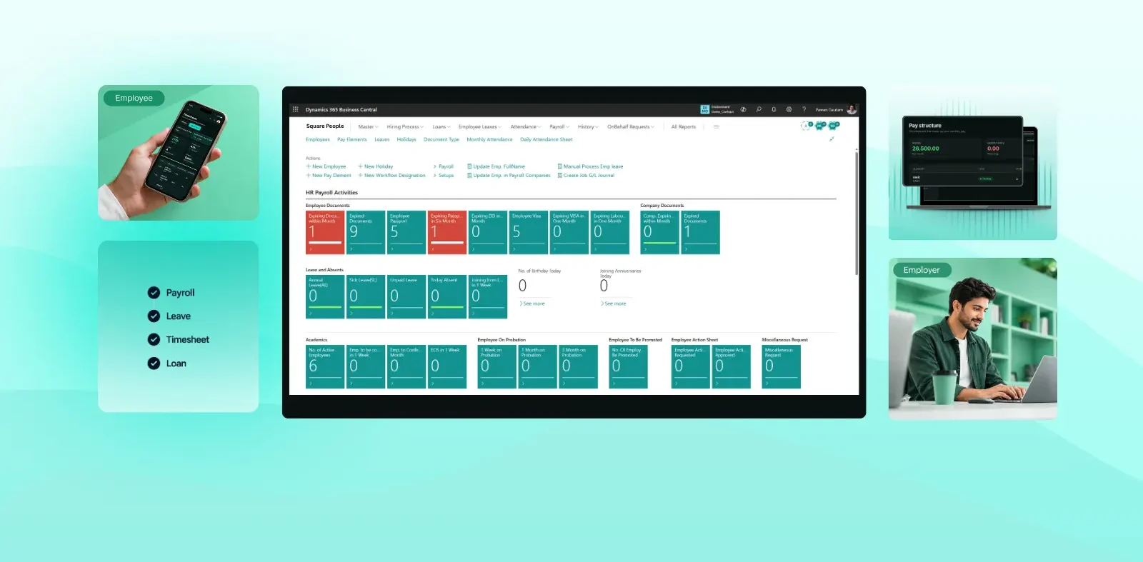Square HR and Payroll System 4 Microsoft Dynamics 365 Partner UAE | Microsoft Dynamics 365 Company